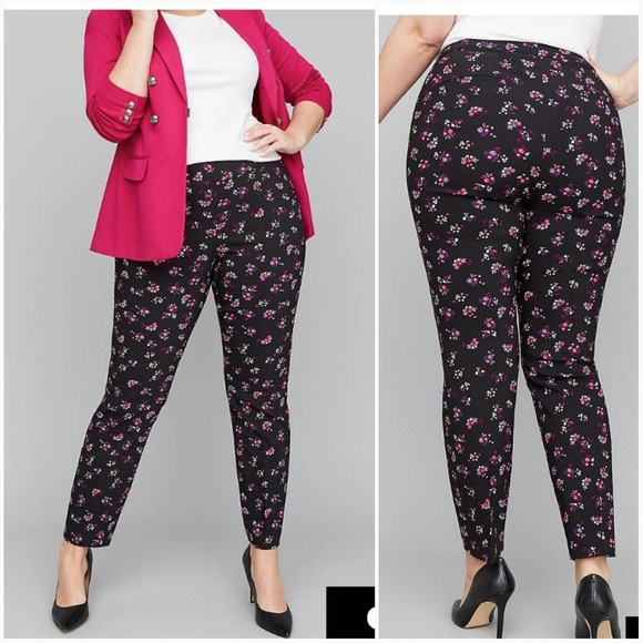 Lane Bryant Pants - Lane Bryant Crop floral pant The Allie 14R